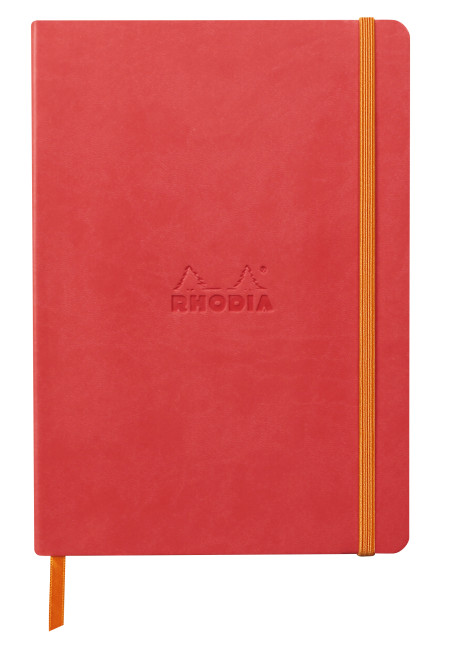 Rhodia Softcover Notebook - A5 - Coral - Dotted